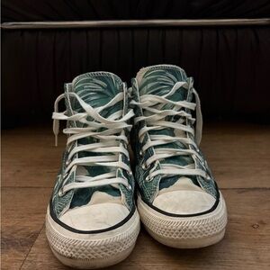Green Palm Tree High Tops